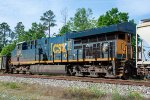 CSX 3343 is the mid-train DPU on M452 (Miami to Waycross)